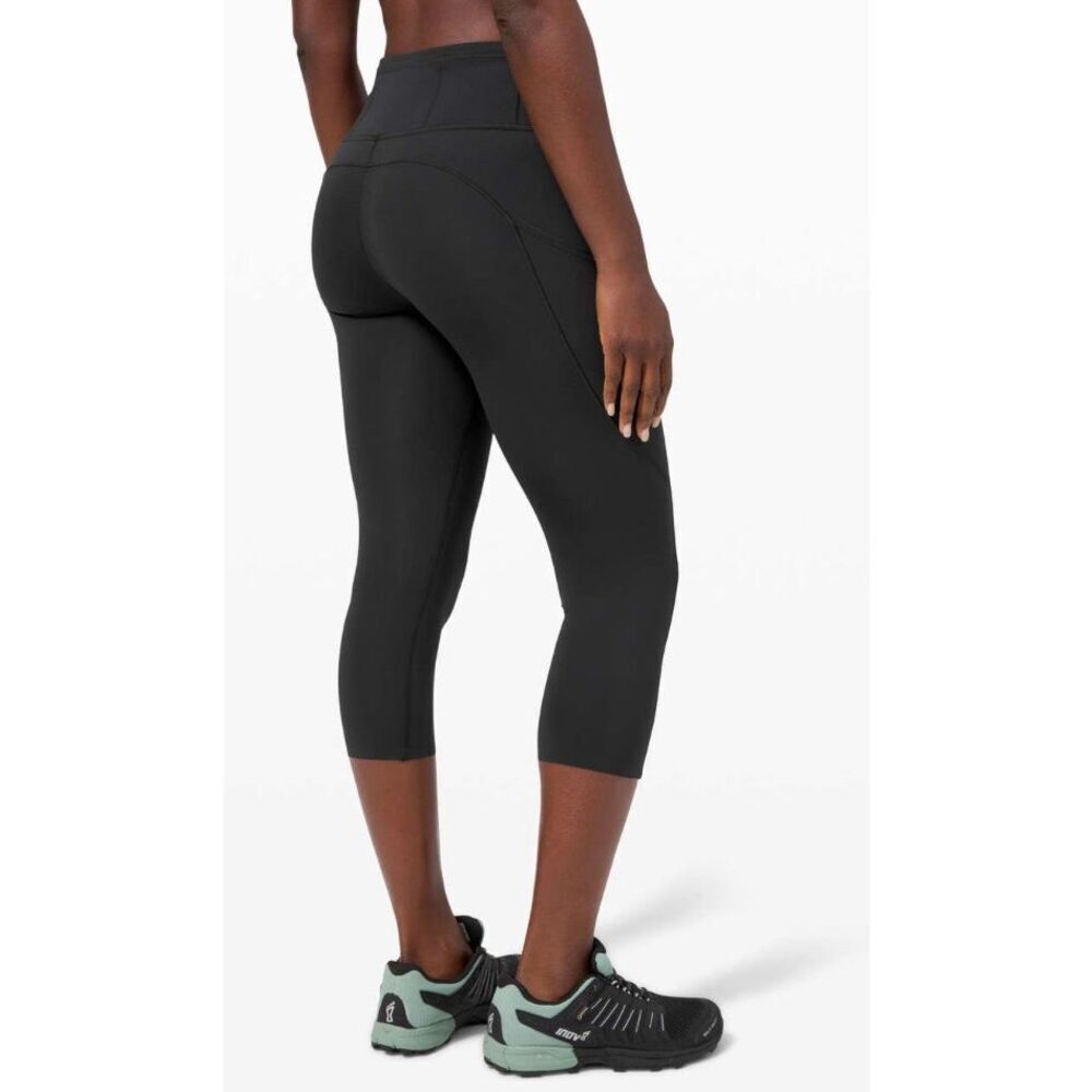Lululemon Fast/Free Crop II 19" Black Size 8